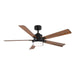 Modern Forms Fans Canada - 56" Ceiling Fan - Radiant - Matte Black/Distressed Koa- Union Lighting Luminaires Decor