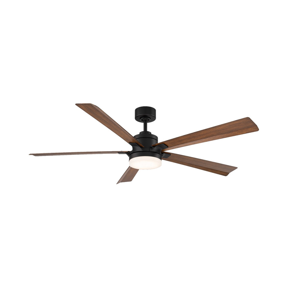 Modern Forms Fans Canada - 64" Ceiling Fan - Radiant - Matte Black/Distressed Koa- Union Lighting Luminaires Decor