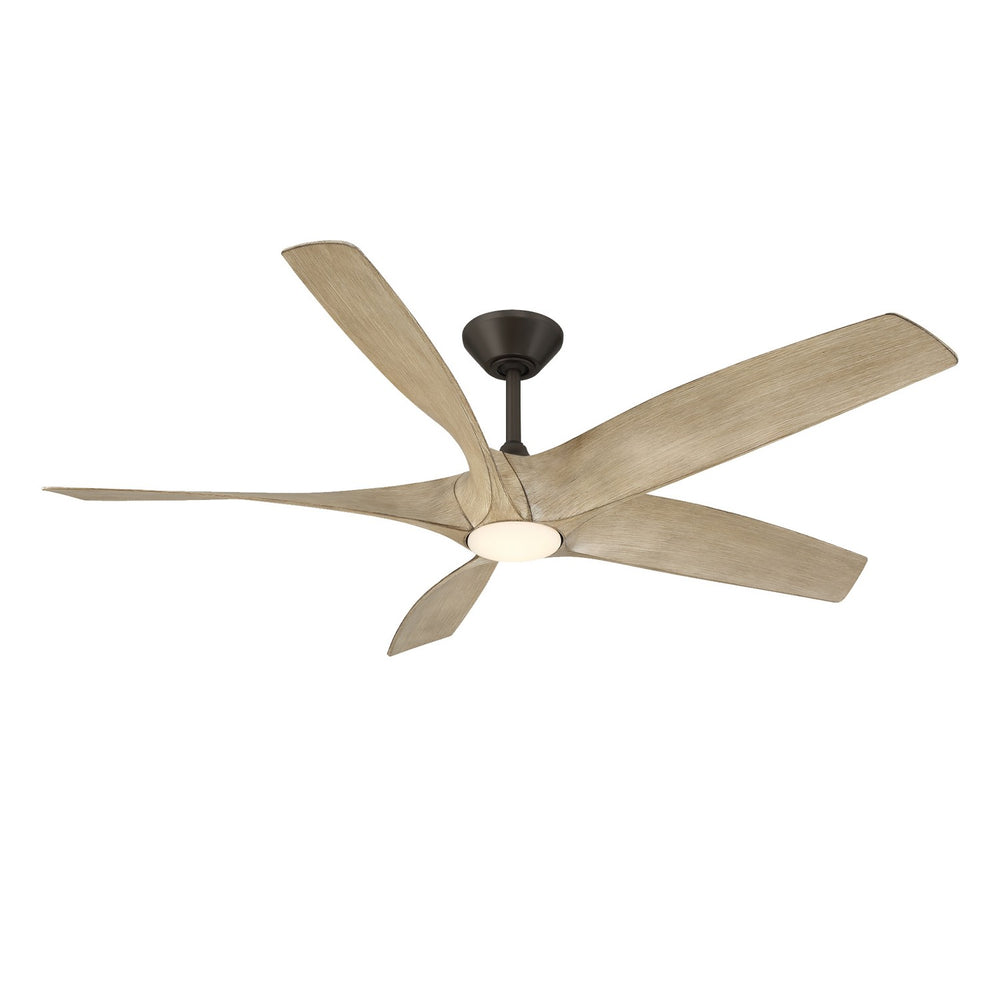 Modern Forms Fans Canada - 62" Ceiling Fan - Zephyr 5 - Bronze/White Oak- Union Lighting Luminaires Decor