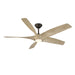 Modern Forms Fans Canada - 62" Ceiling Fan - Zephyr 5 - Bronze/White Oak- Union Lighting Luminaires Decor