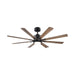 Modern Forms Fans Canada - 56" Ceiling Fan - Size Matters - Matte Black/Distressed Koa- Union Lighting Luminaires Decor