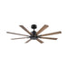 Modern Forms Fans Canada - 56" Ceiling Fan - Size Matters - Matte Black/Distressed Koa- Union Lighting Luminaires Decor