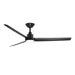 Modern Forms Fans Canada - 62" Ceiling Fan - Bolo - Matte Black- Union Lighting Luminaires Decor