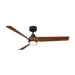 Modern Forms Fans Canada - 54" Ceiling Fan - Chill - Matte Black/Distressed Koa- Union Lighting Luminaires Decor