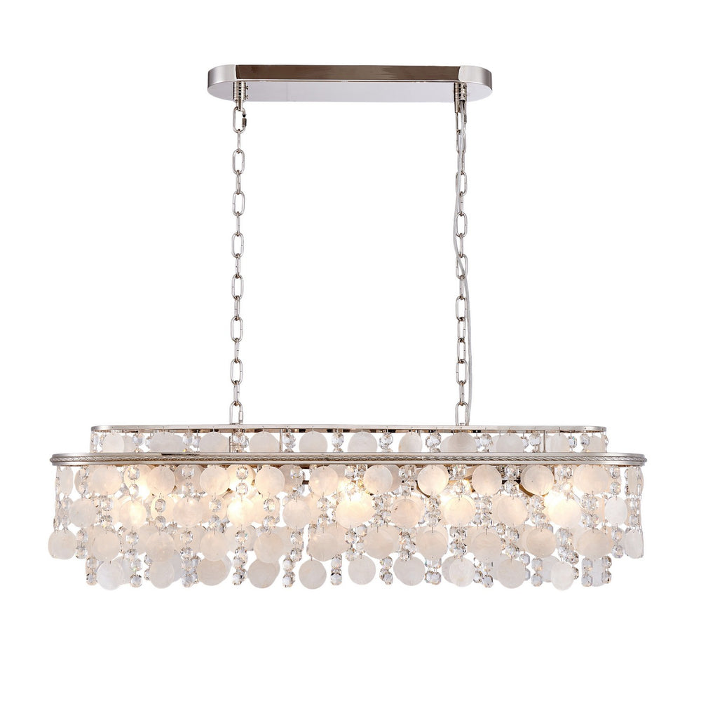 Artcraft Canada - 12 Light Linear Pendant - Avara - Polished Nickel- Union Lighting Luminaires Decor