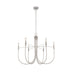 Artcraft Canada - Six Light Chandelier - Foundry - Brushed Nickel- Union Lighting Luminaires Decor