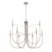 Artcraft Canada - Nine Light Chandelier - Foundry - Brushed Nickel- Union Lighting Luminaires Decor