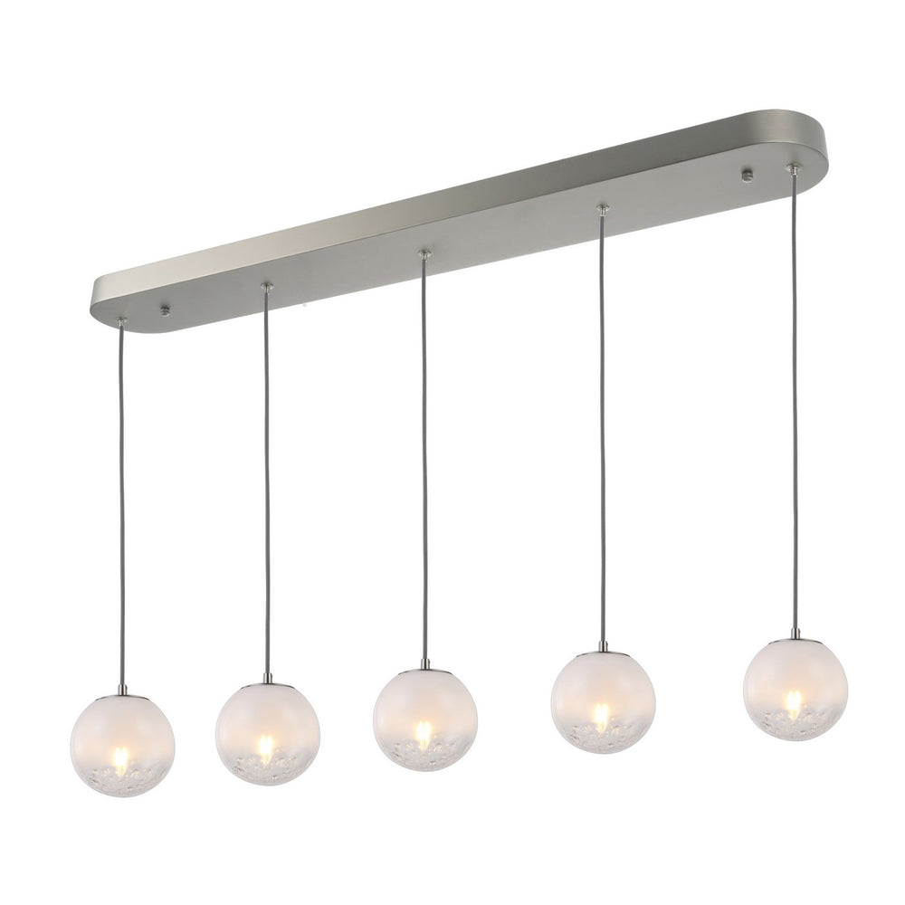 Artcraft Canada - Five Light Lantern - Moonlight - Satin Nickel- Union Lighting Luminaires Decor