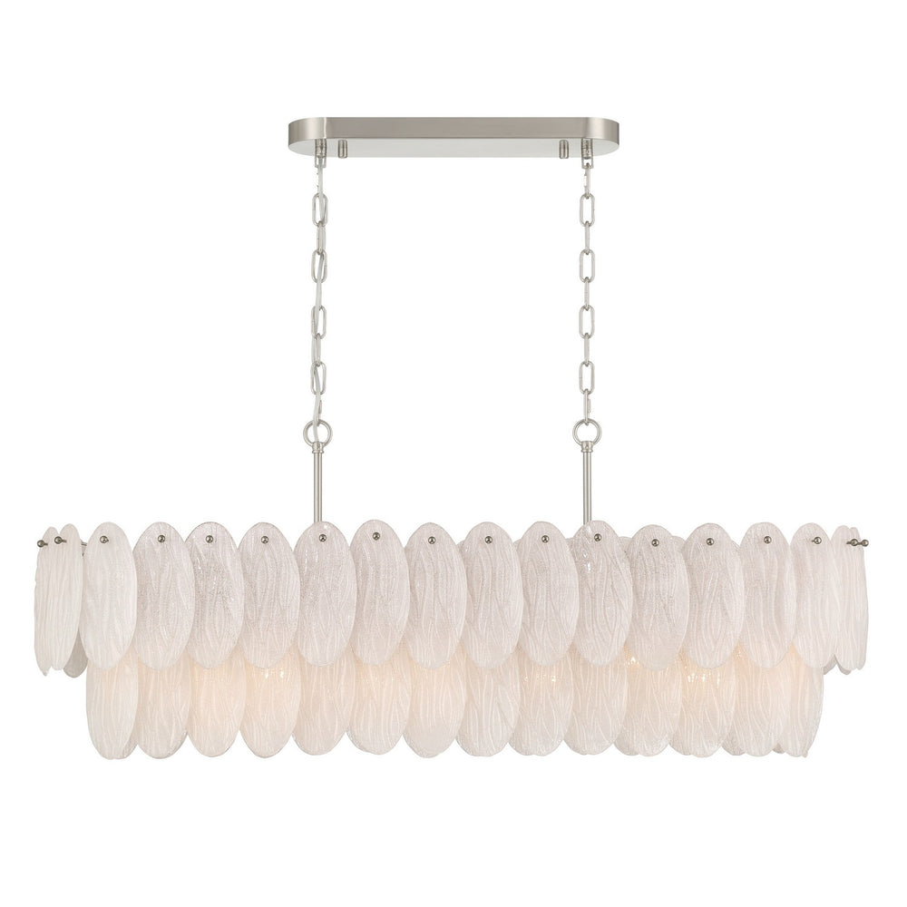 Artcraft Canada - Nine Light Island Chandelier - Serena - Satin Nickel- Union Lighting Luminaires Decor