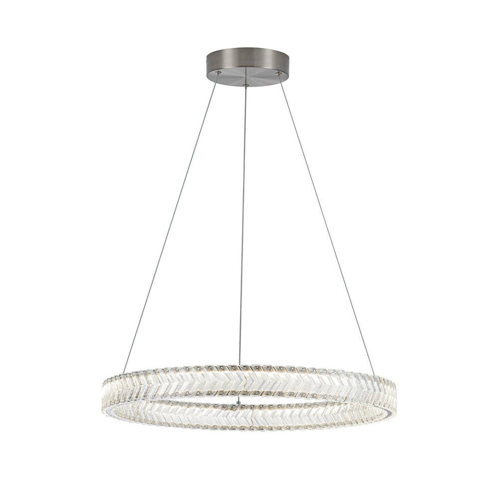 Artcraft Canada - LED Pendant - Chevron - Brushed Nickel- Union Lighting Luminaires Decor