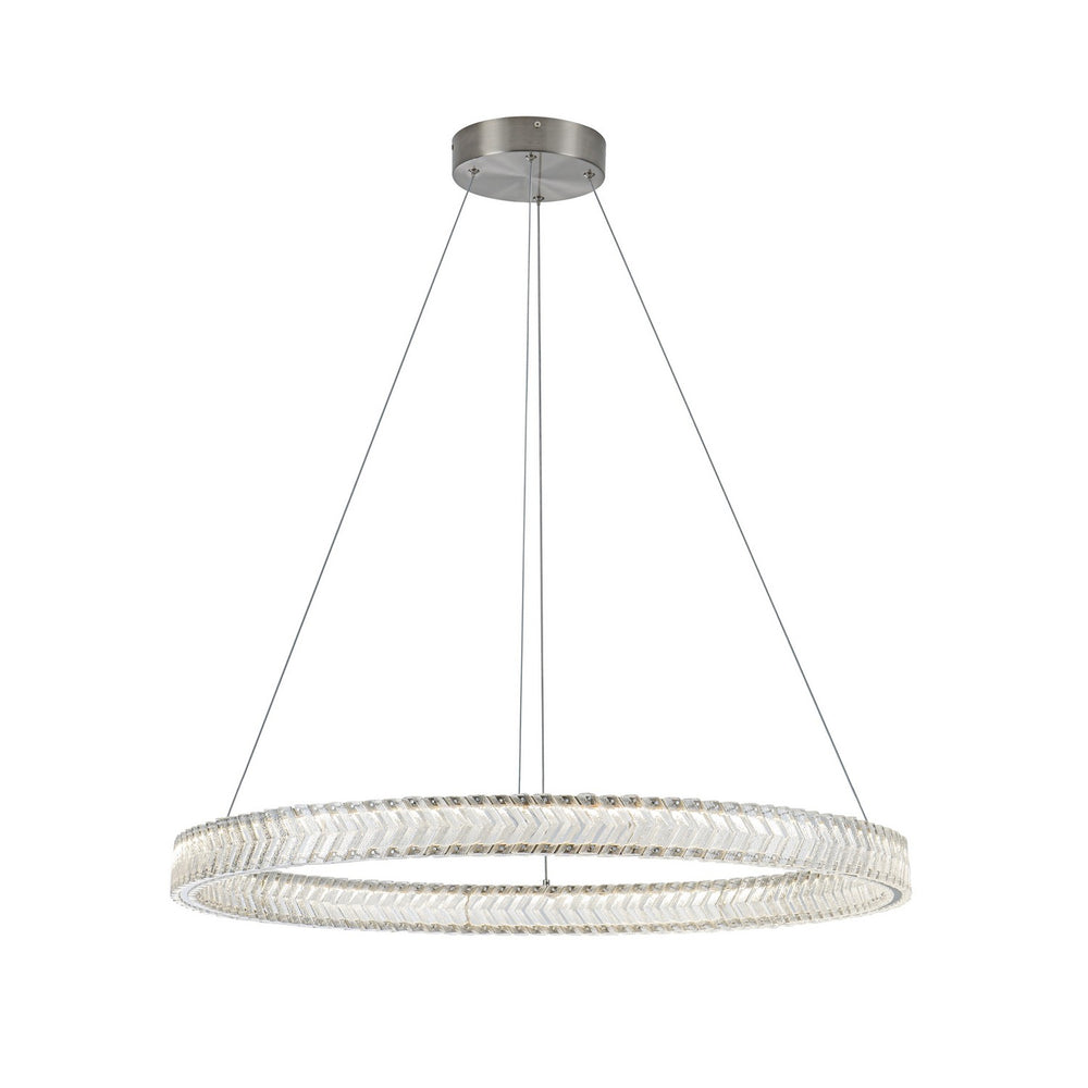 Artcraft Canada - LED Pendant - Chevron - Brushed Nickel- Union Lighting Luminaires Decor