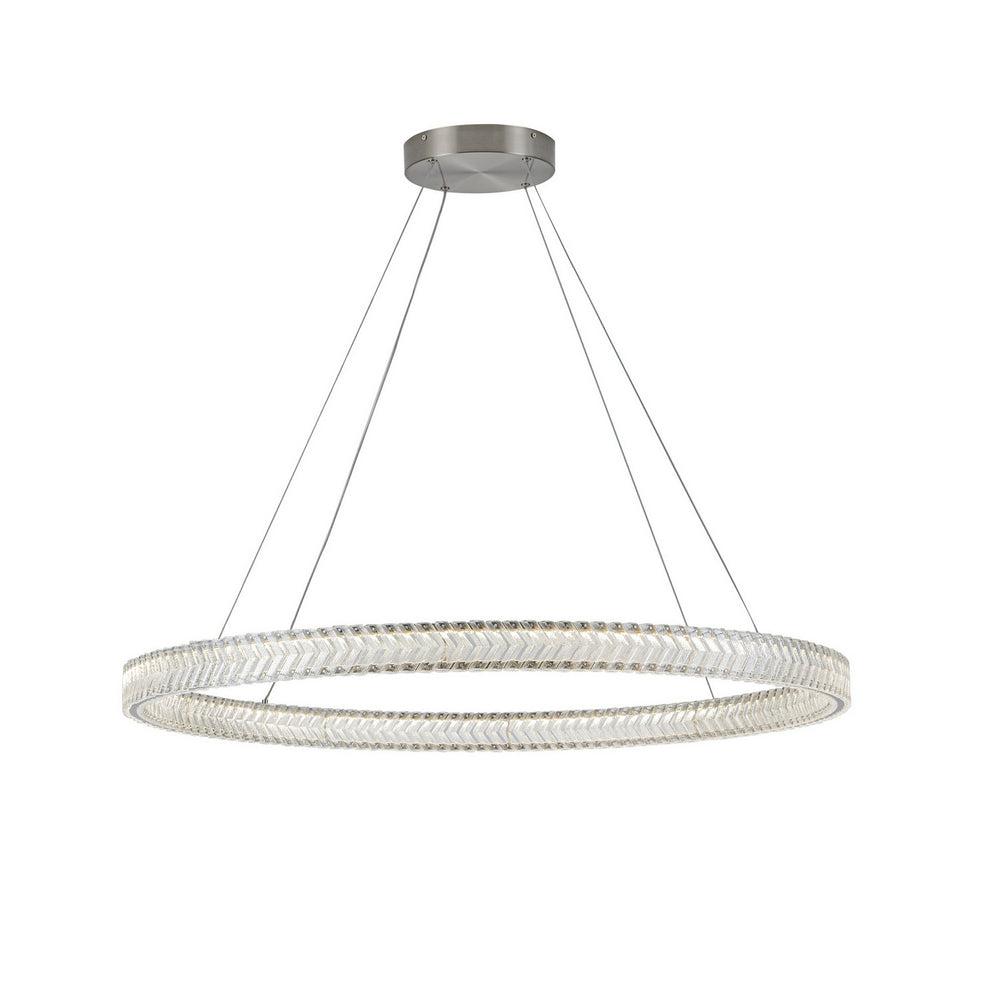Artcraft Canada - LED Pendant - Chevron - Brushed Nickel- Union Lighting Luminaires Decor