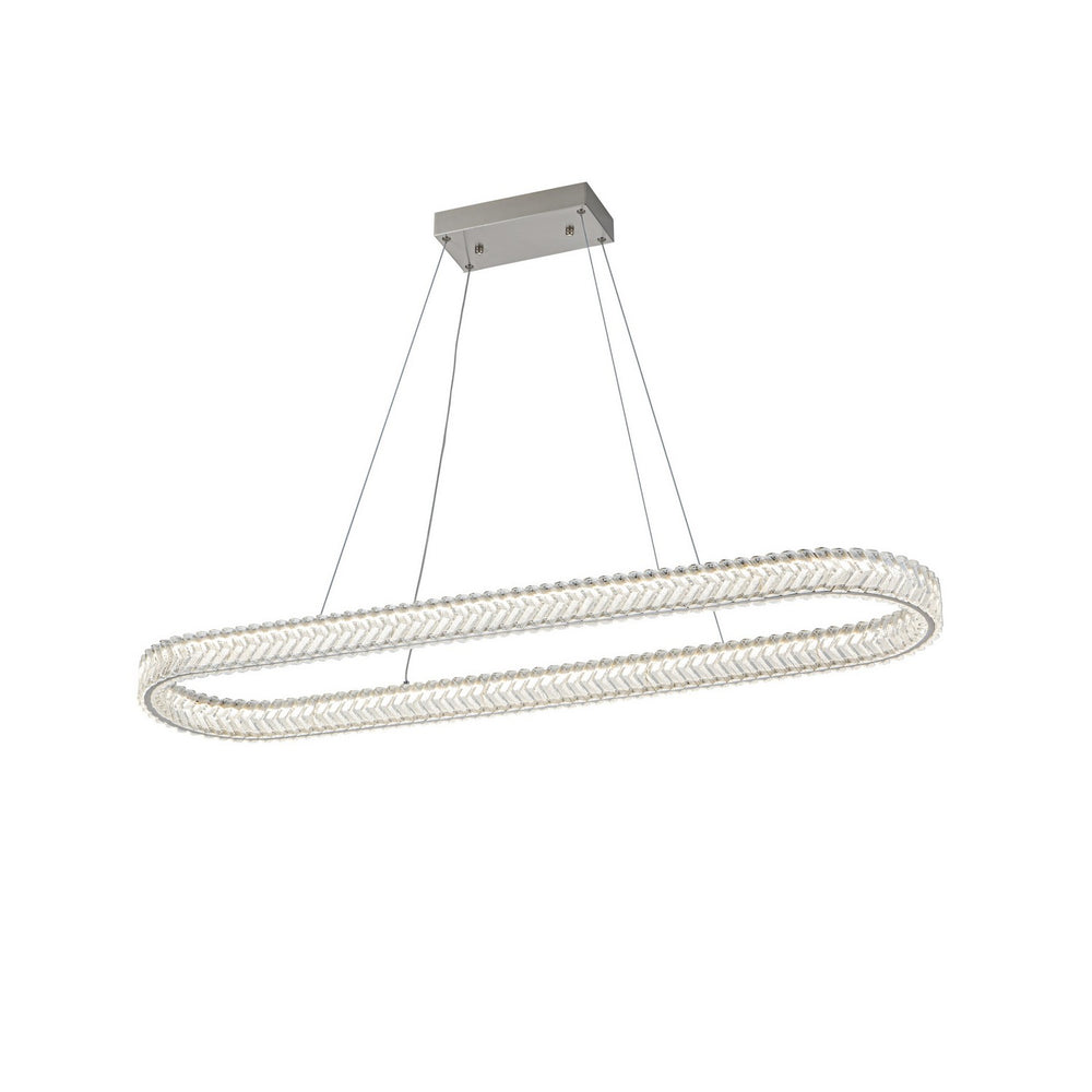 Artcraft Canada - LED Island Pendant - Chevron - Brushed Nickel- Union Lighting Luminaires Decor