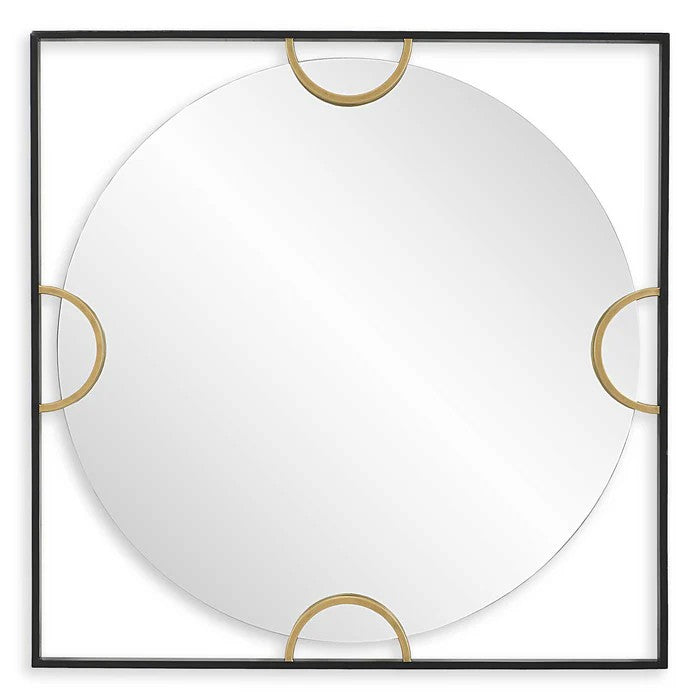 Uttermost - Mirror - Hinson - Satin Black- Union Lighting Luminaires Decor