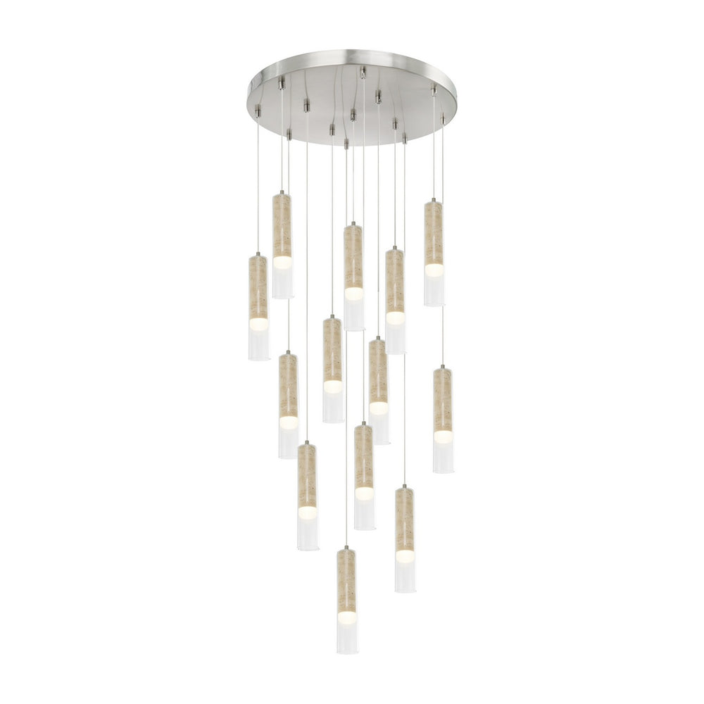 Artcraft Canada - LED Chandelier - Zara - Brushed Nickel- Union Lighting Luminaires Decor