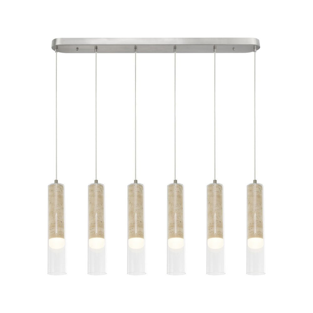 Artcraft Canada - LED Island Pendant - Zara - Brushed Nickel- Union Lighting Luminaires Decor