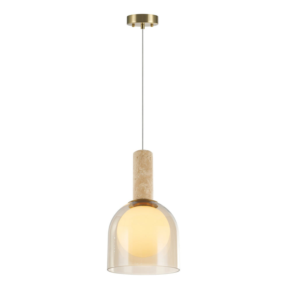Artcraft Canada - One Light Pendant - Juna - Brass- Union Lighting Luminaires Decor