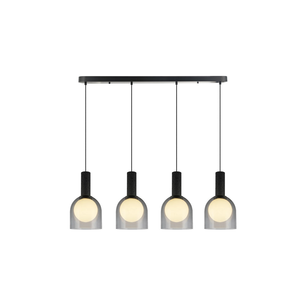 Artcraft Canada - Four Light Island Pendant - Juna - Black- Union Lighting Luminaires Decor