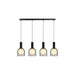 Artcraft Canada - Four Light Island Pendant - Juna - Black- Union Lighting Luminaires Decor