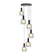 Artcraft Canada - Six Light Pendant - Juna - Black- Union Lighting Luminaires Decor