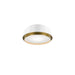 W.A.C. Canada - LED Flush Mount - Salvo - White/Aged Brass- Union Lighting Luminaires Decor