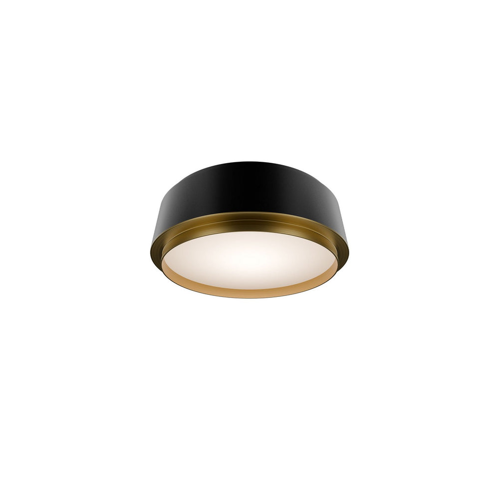 W.A.C. Canada - LED Flush Mount - Salvo - Black/Aged Brass- Union Lighting Luminaires Decor