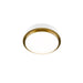 W.A.C. Canada - LED Flush Mount - Salvo - White/Aged Brass- Union Lighting Luminaires Decor