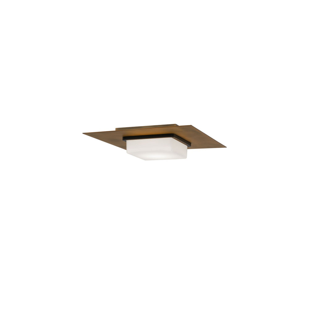 W.A.C. Canada - LED Flush Mount - Double Decker - Black/Aged Brass- Union Lighting Luminaires Decor