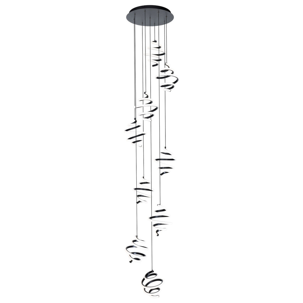 W.A.C. Canada - LED Chandelier - Whirl - Black- Union Lighting Luminaires Decor