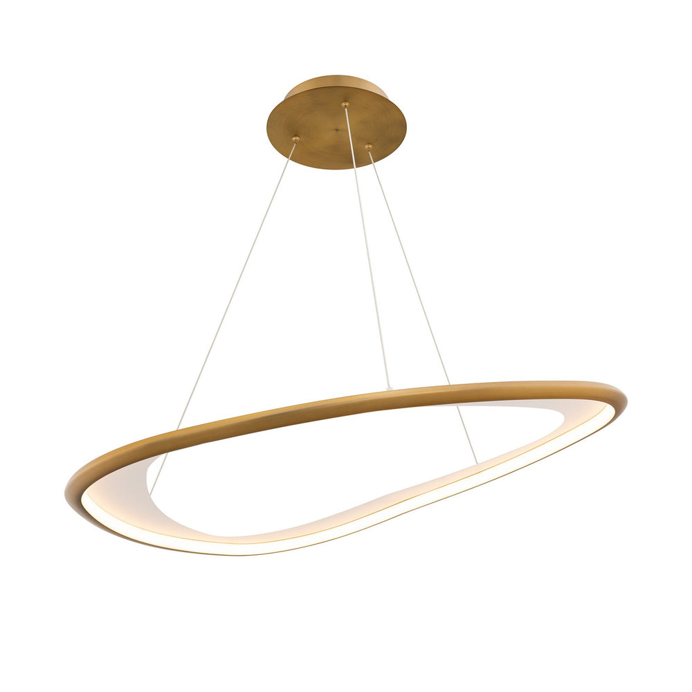 W.A.C. Canada - LED Pendant - Oyster - Aged Brass- Union Lighting Luminaires Decor