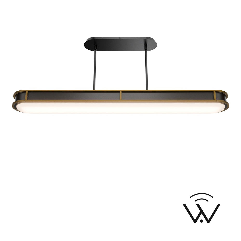 W.A.C. Canada - LED Pendant - Longboard - Black/Aged Brass- Union Lighting Luminaires Decor