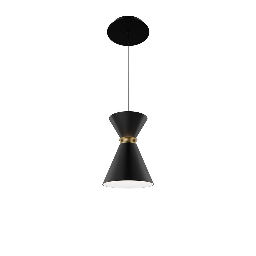 W.A.C. Canada - LED Pendant - Pin Up - Black/Aged Brass- Union Lighting Luminaires Decor