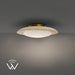 Modern Forms Canada - LED Flush Mount - Saturno - Beige Travertine/Aged Brass- Union Lighting Luminaires Decor