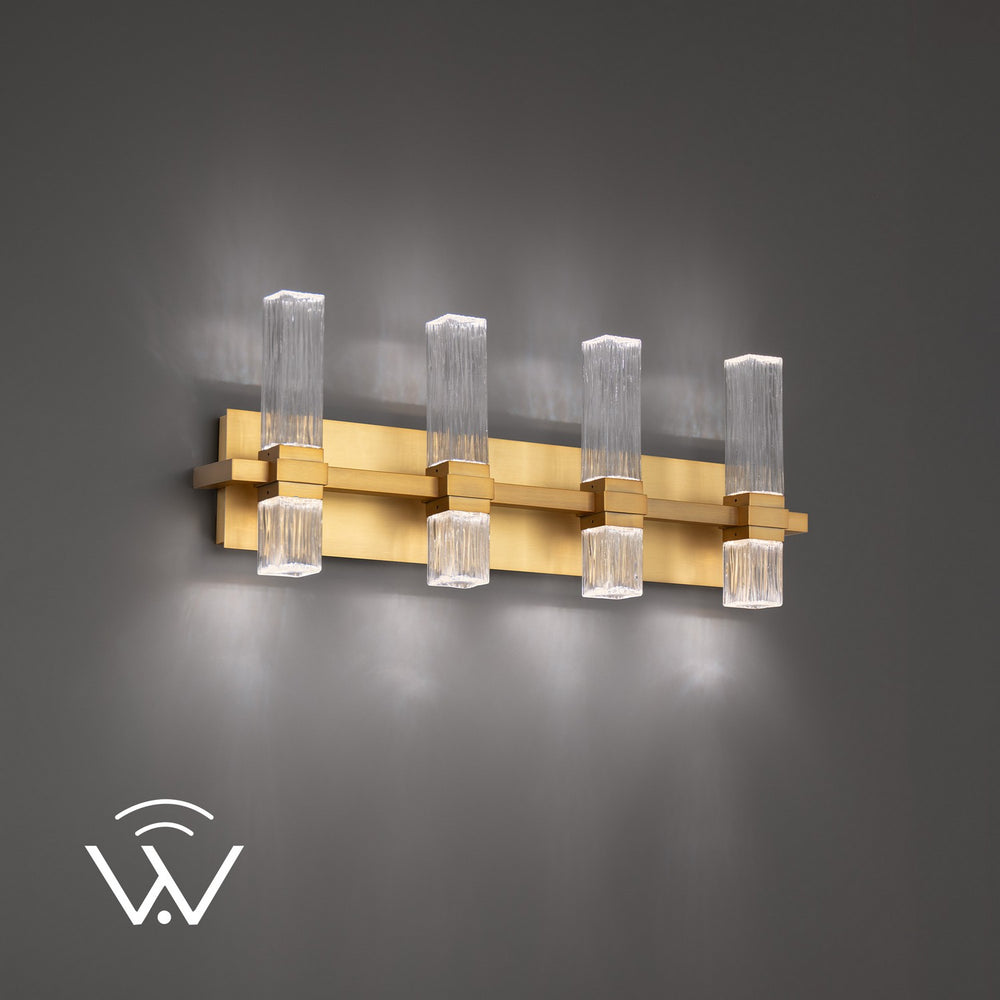 Modern Forms Canada - LED Bath Vanity - Cinaplex - Aged Brass- Union Lighting Luminaires Decor