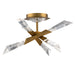 Schonbek Beyond - 17" Semi-Flush Mount - Solitude - Aged Brass- Union Lighting Luminaires Decor
