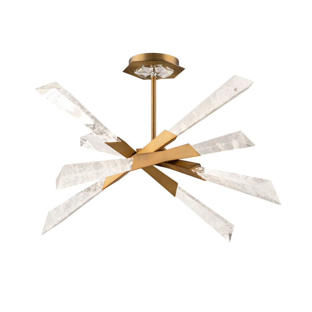 Schonbek Beyond - LED Flush Mount - Solitude - Aged Brass- Union Lighting Luminaires Decor