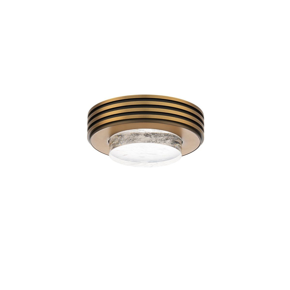 Schonbek Beyond - LED Flush Mount - Zircle - Aged Brass- Union Lighting Luminaires Decor