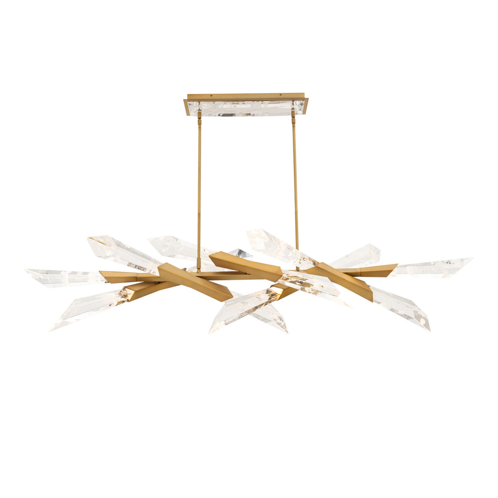 Schonbek Beyond - LED Linear Pendant - Solitude - Aged Brass- Union Lighting Luminaires Decor