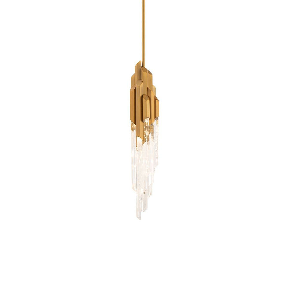 Schonbek Beyond - LED Pendant - Organza - Aged Brass- Union Lighting Luminaires Decor
