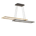 W.A.C. Canada - LED Linear Pendant - Double Entendre - Black/Aged Brass- Union Lighting Luminaires Decor