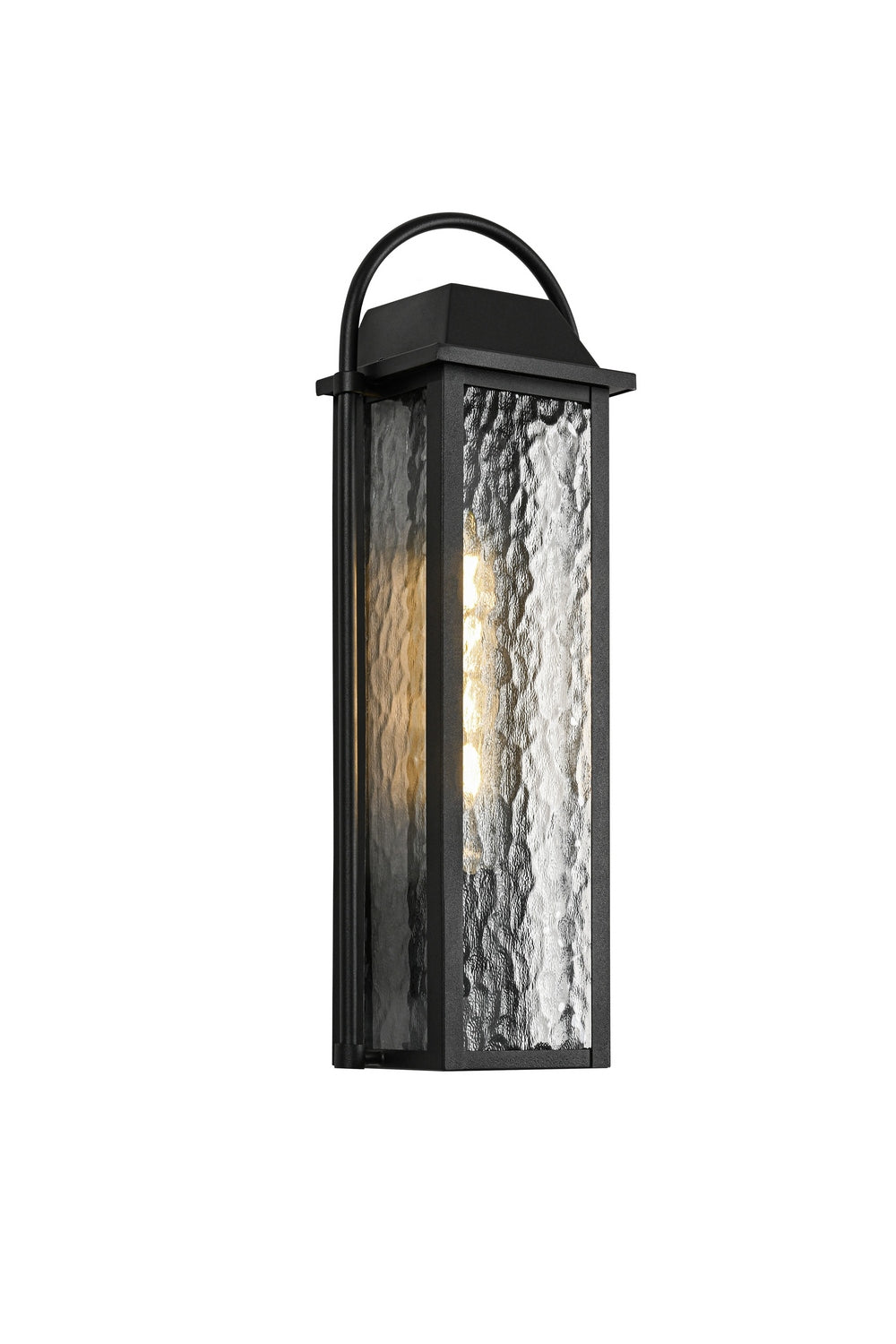 Matteo Canada - One Light Outdoor Lantern - Dew - Matte Black- Union Lighting Luminaires Decor