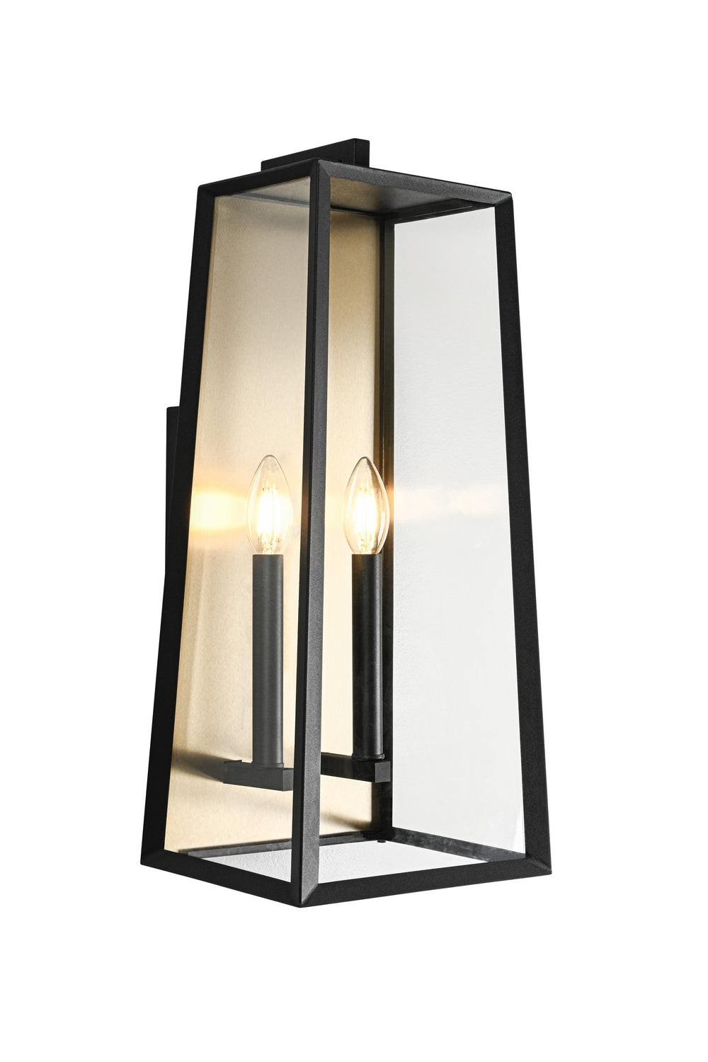 Matteo Canada - Two Light Outdoor Lantern - Aviv - Matte Black- Union Lighting Luminaires Decor