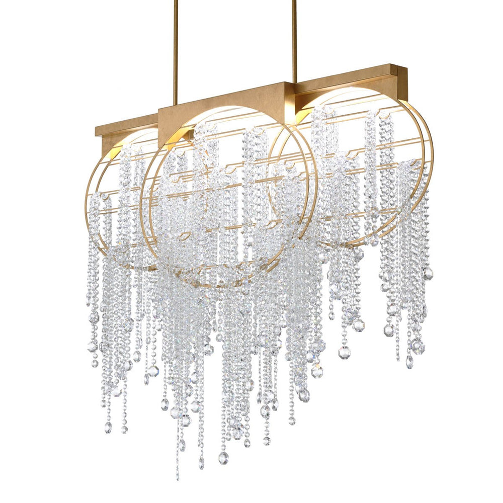 Schonbek Forever - LED Linear Pendant - Fantasia - Heirloom Gold- Union Lighting Luminaires Decor