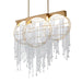Schonbek Forever - LED Linear Pendant - Fantasia - Heirloom Gold- Union Lighting Luminaires Decor