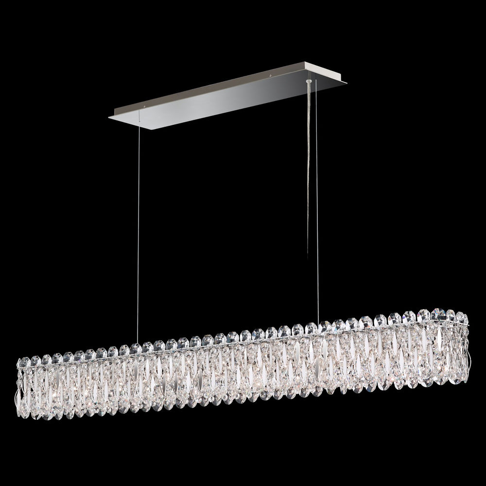 Schonbek - 11 Light Linear Pendant - Sarella - White- Union Lighting Luminaires Decor