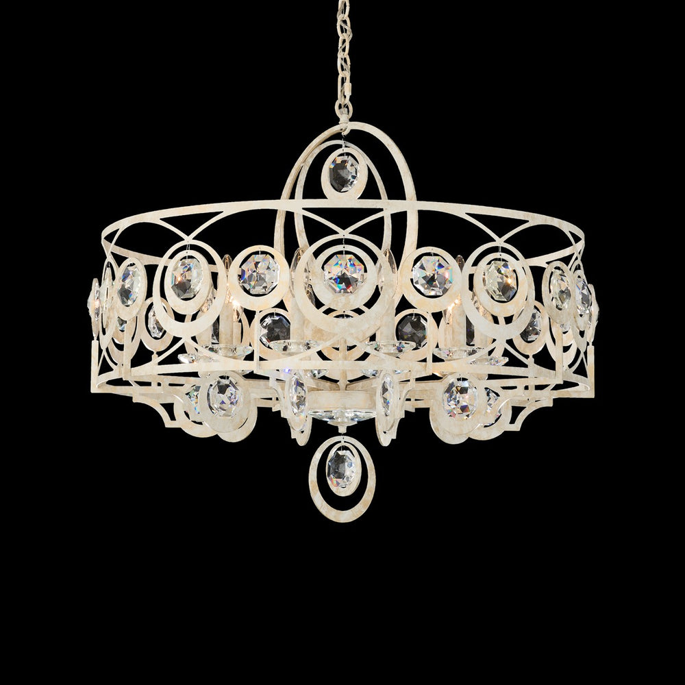 Schonbek - Ten Light Chandelier - Gwendolynn - Ferro Black- Union Lighting Luminaires Decor