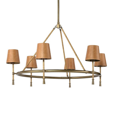 Palecek Canada - Chandelier - Hendrick - Burnished Brass- Union Lighting Luminaires Decor