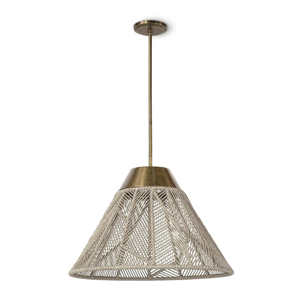 Palecek Canada - Outdoor Pendant - Salerno - Brass- Union Lighting Luminaires Decor