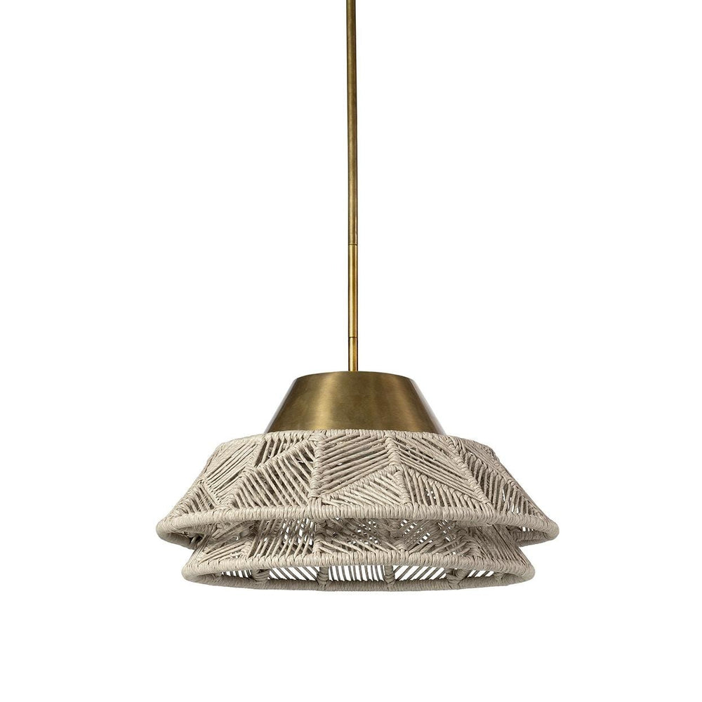Palecek Canada - Outdoor Pendant - Salerno - Brass- Union Lighting Luminaires Decor
