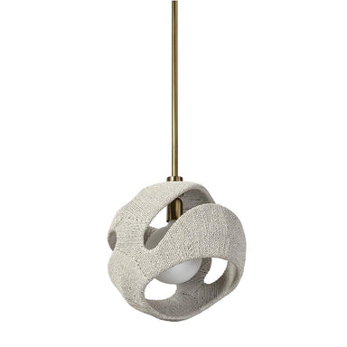 Palecek Canada - One Light Pendant - Corsica - Antique Brass/ Whitewash- Union Lighting Luminaires Decor
